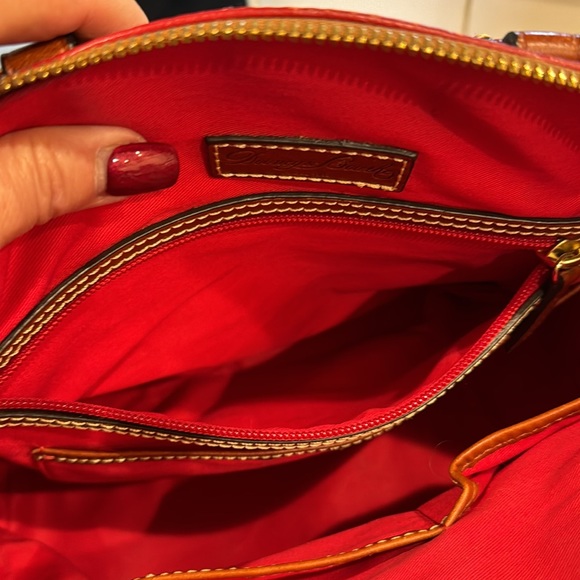 Dooney & Burke tailored red satchel. - Picture 13 of 15